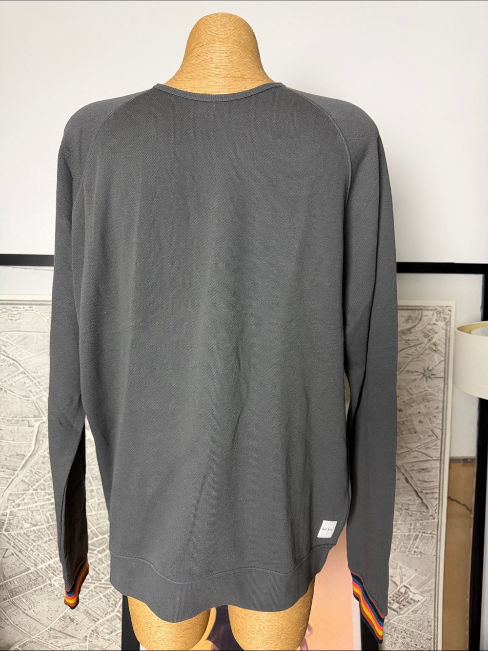 Paul Smith mens sweatshirt gray size XL